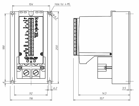 PA-3075_3100 External Dimensions