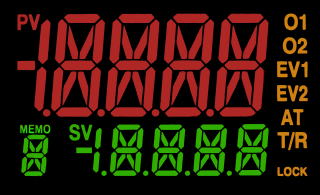 11-segment LCD display