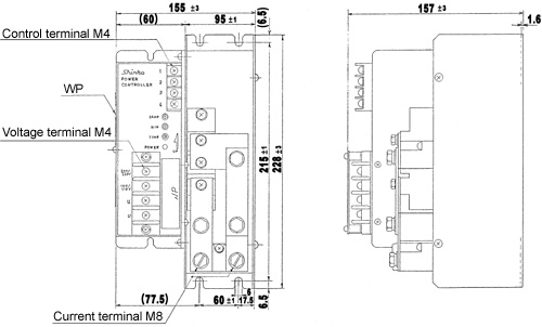 PA-2100-H External dimensions