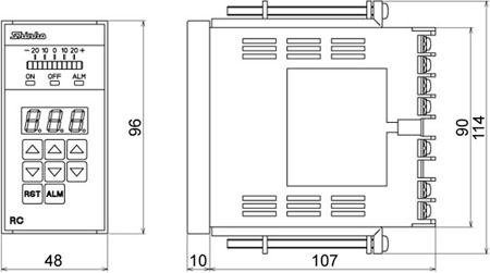 RC-600 External dimensions