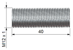 RD-622-LM Sighting tube - 40 mm (AST40APA) External dimensions