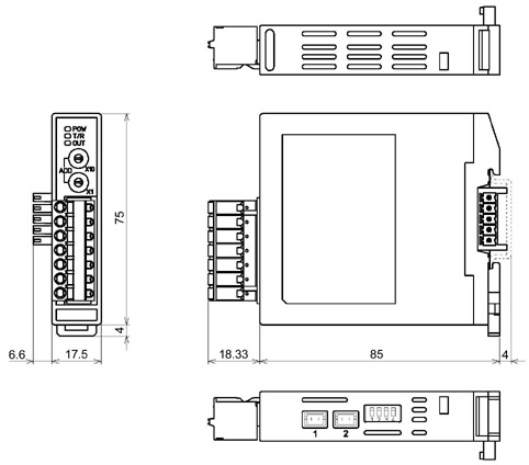 NCL-13A External dimensions