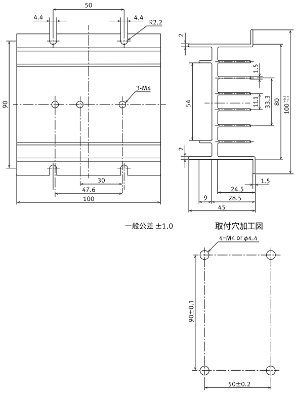 AQP813_外形寸法図