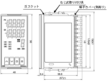 BCR2_外形寸法図